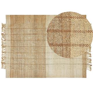 Beliani Teppich aus Jute Boho KARKIN  