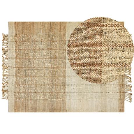 Beliani Teppich aus Jute Boho KARKIN  