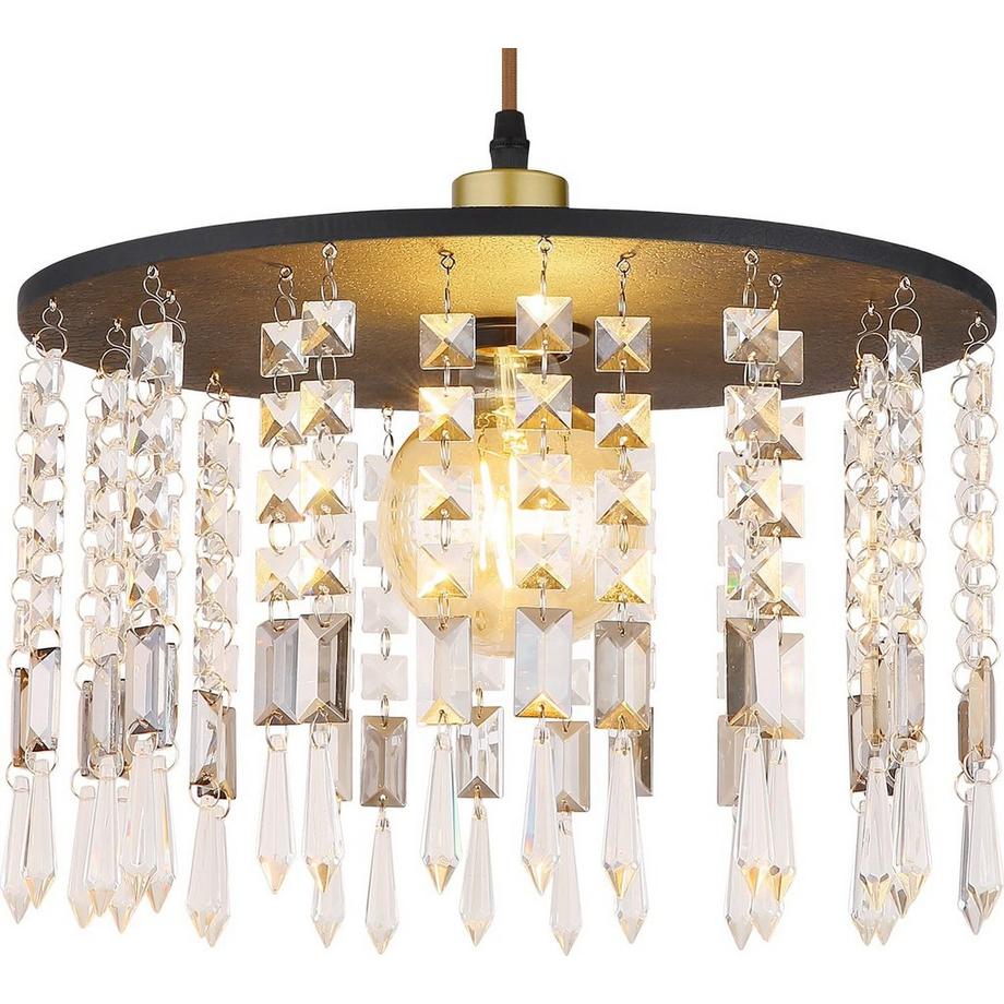 mutoni Lampe à suspension Comma laiton mat mat 1xE27  