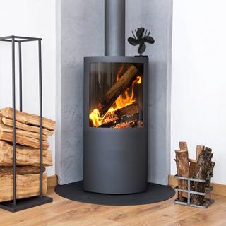 B2X Ventilatore da stufa nero senza elettricità  