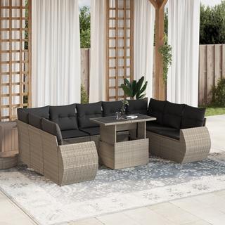 VidaXL set divano da giardino Polirattan  