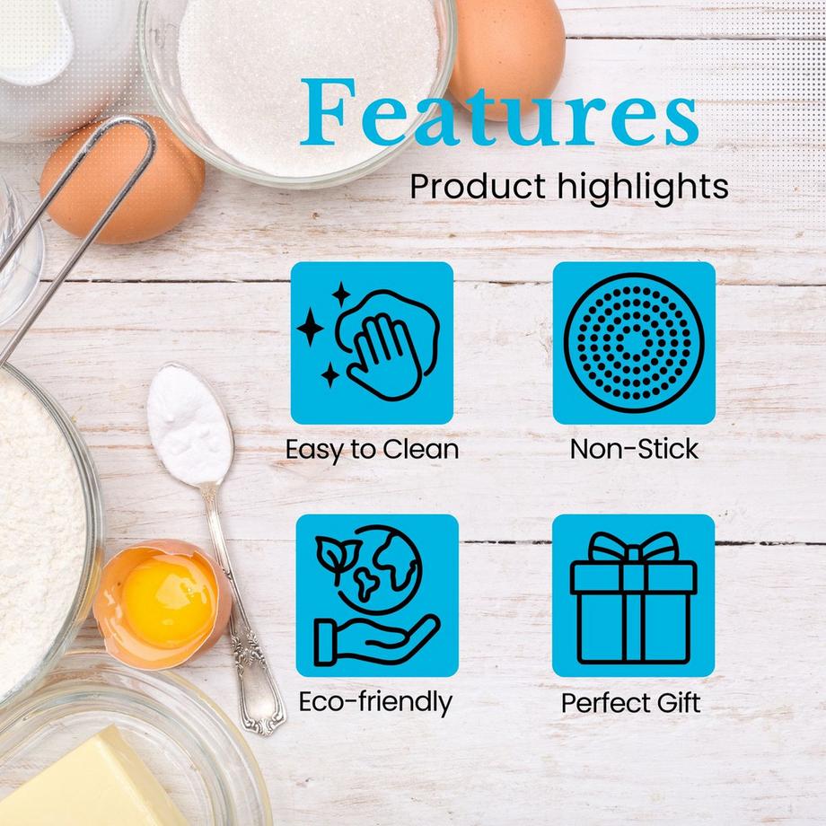 Intirilife Intirilife Set de 6 pelles en silicone  