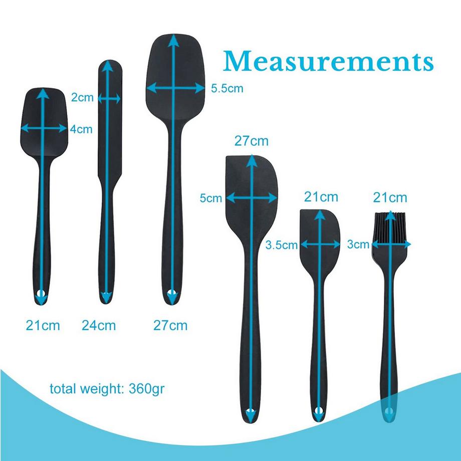 Intirilife Intirilife Set de 6 pelles en silicone  