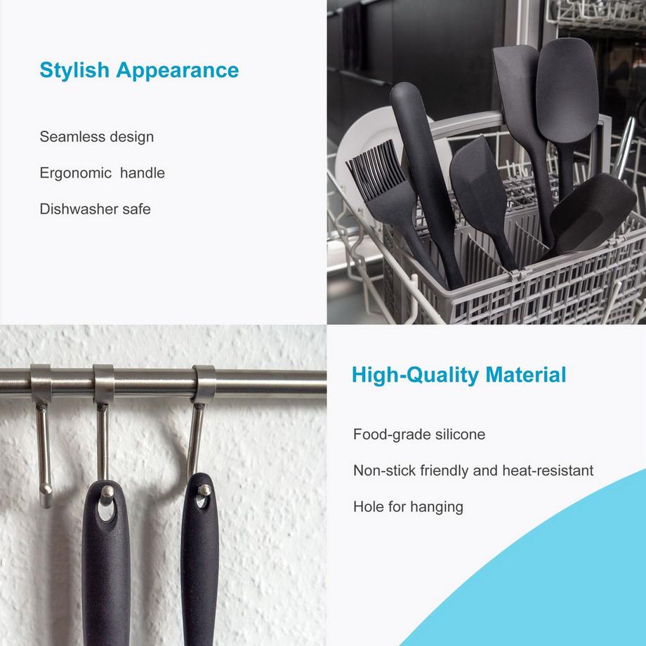 Intirilife Intirilife Set de 6 pelles en silicone  