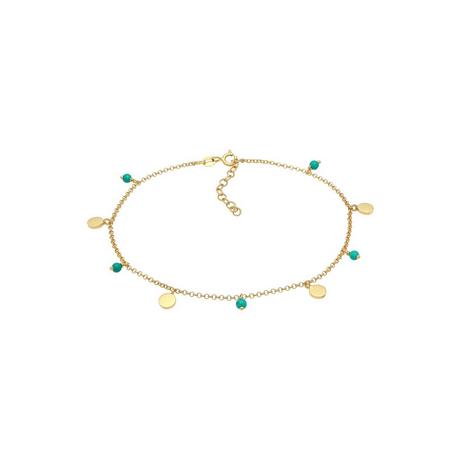 Elli  Bracelet de Cheville Plaque Howlite Turquoise 