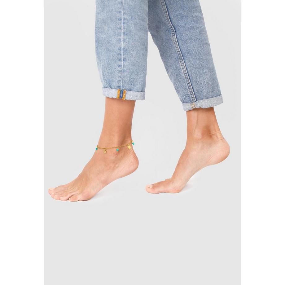 Elli  Fußschmuck Plättchen Howlith 