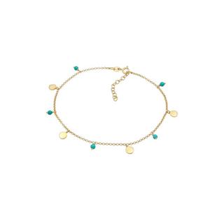 Elli  Bracelet de Cheville Plaque Howlite Turquoise 