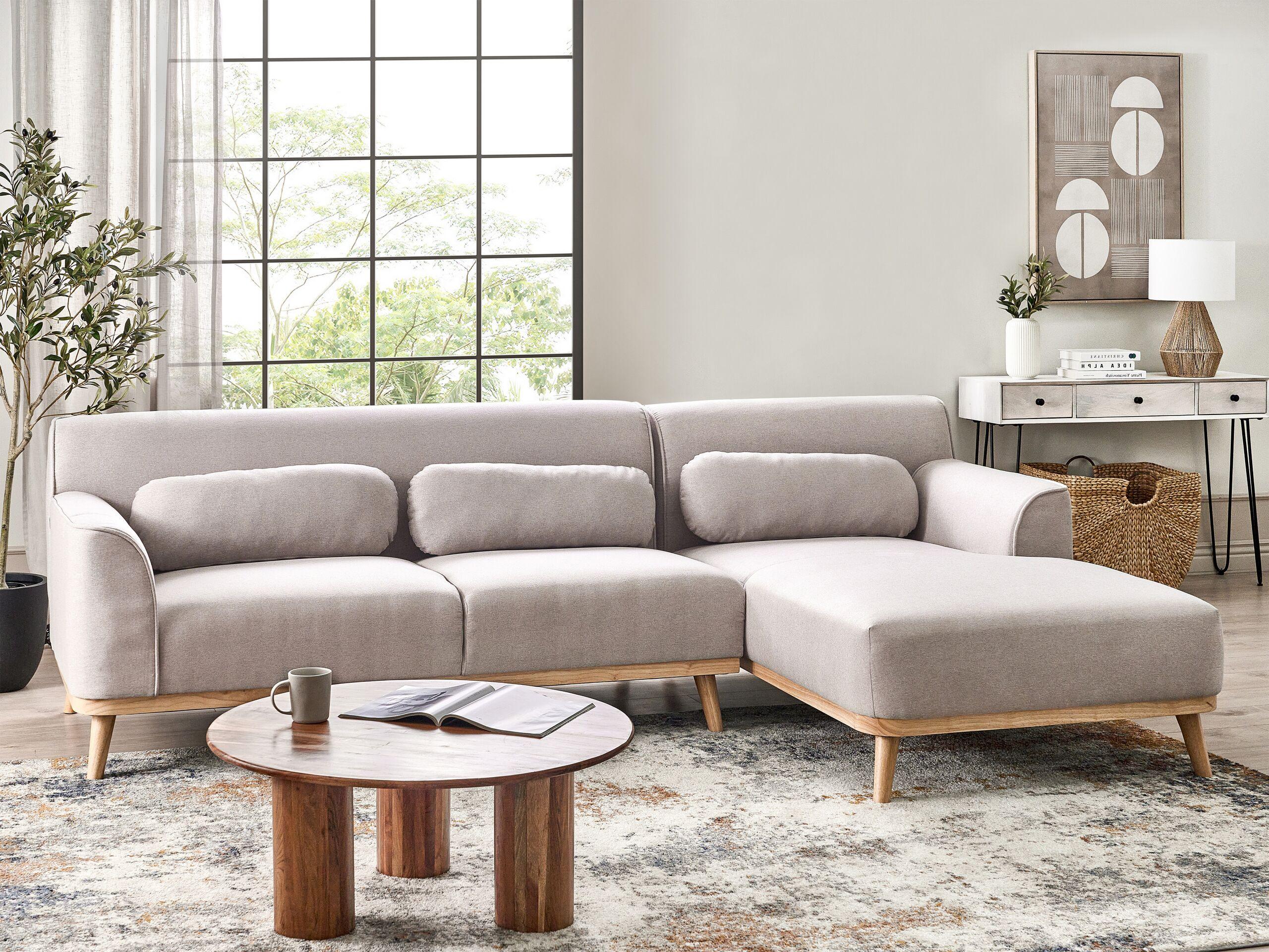 Beliani Ecksofa aus Polyester Modern SIMOS  