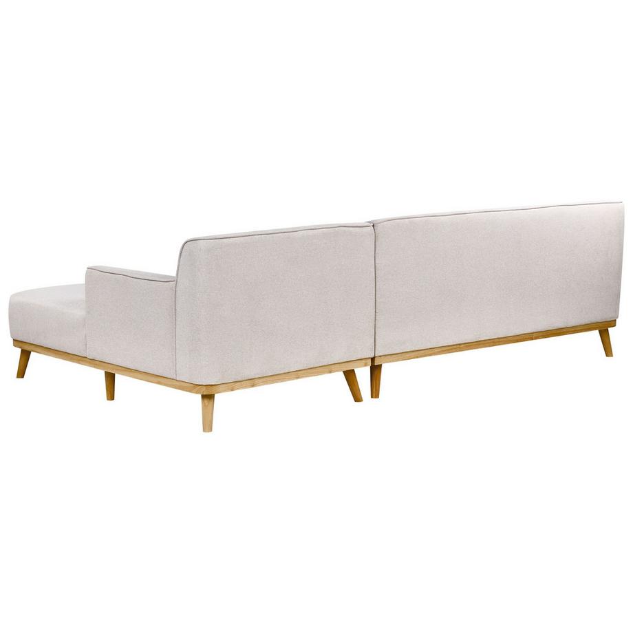 Beliani Canapé d'angle en Tissu Moderne SIMOS  