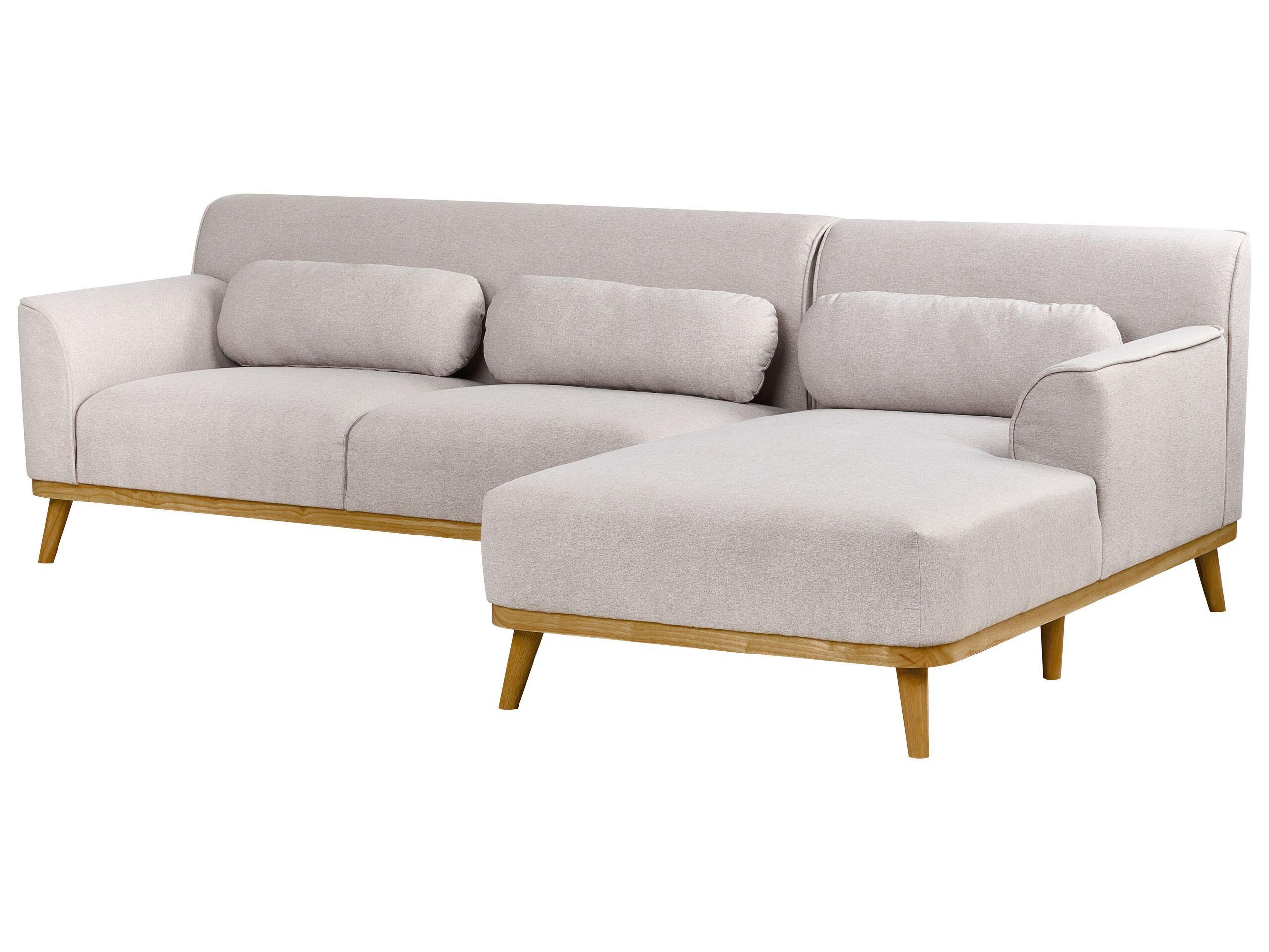 Beliani Ecksofa aus Polyester Modern SIMOS  