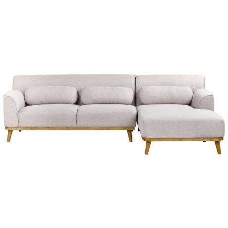 Beliani Ecksofa aus Polyester Modern SIMOS  