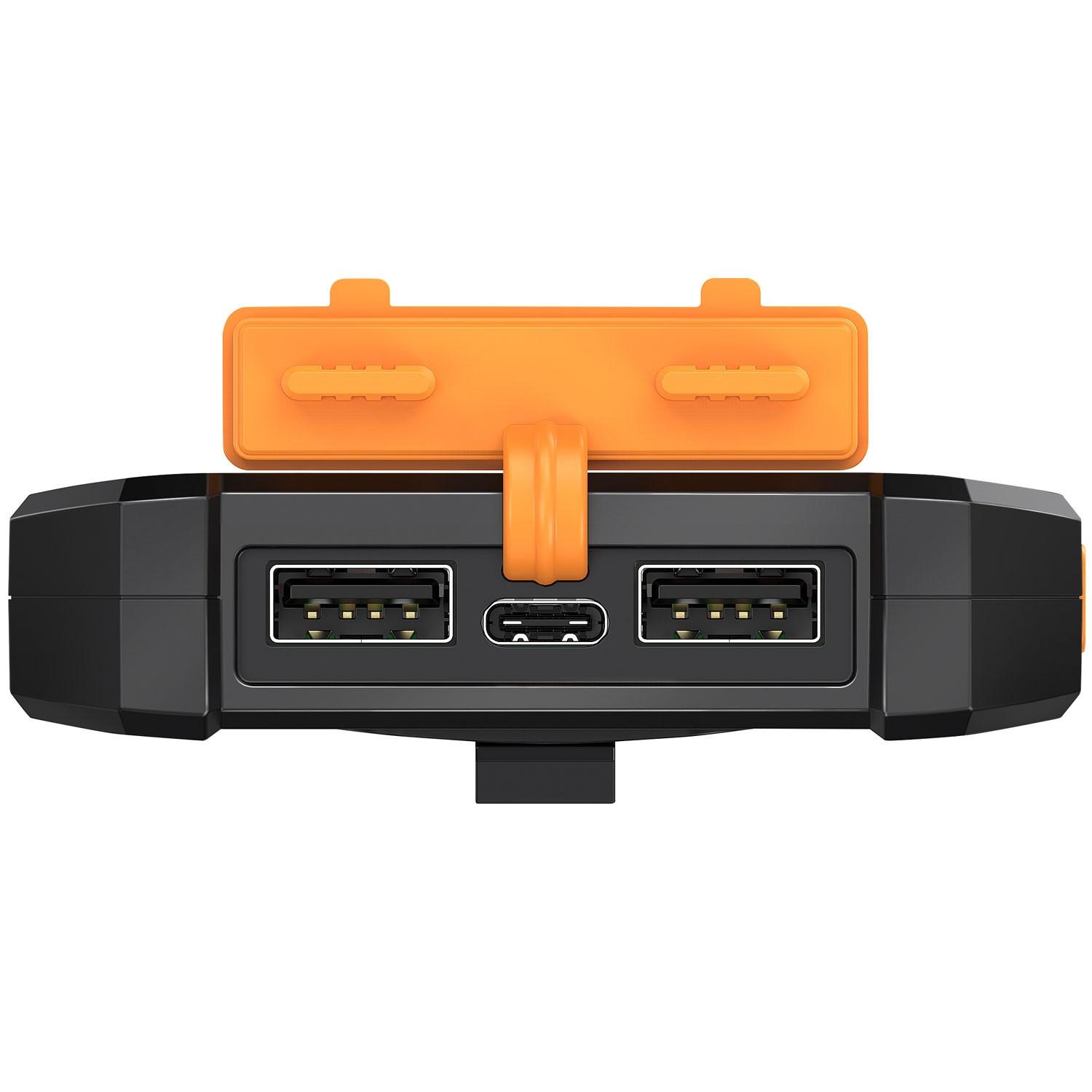 LogiLink  PowerBank 6.000 mAh 10W Solarzelle Schwarz/Orange 