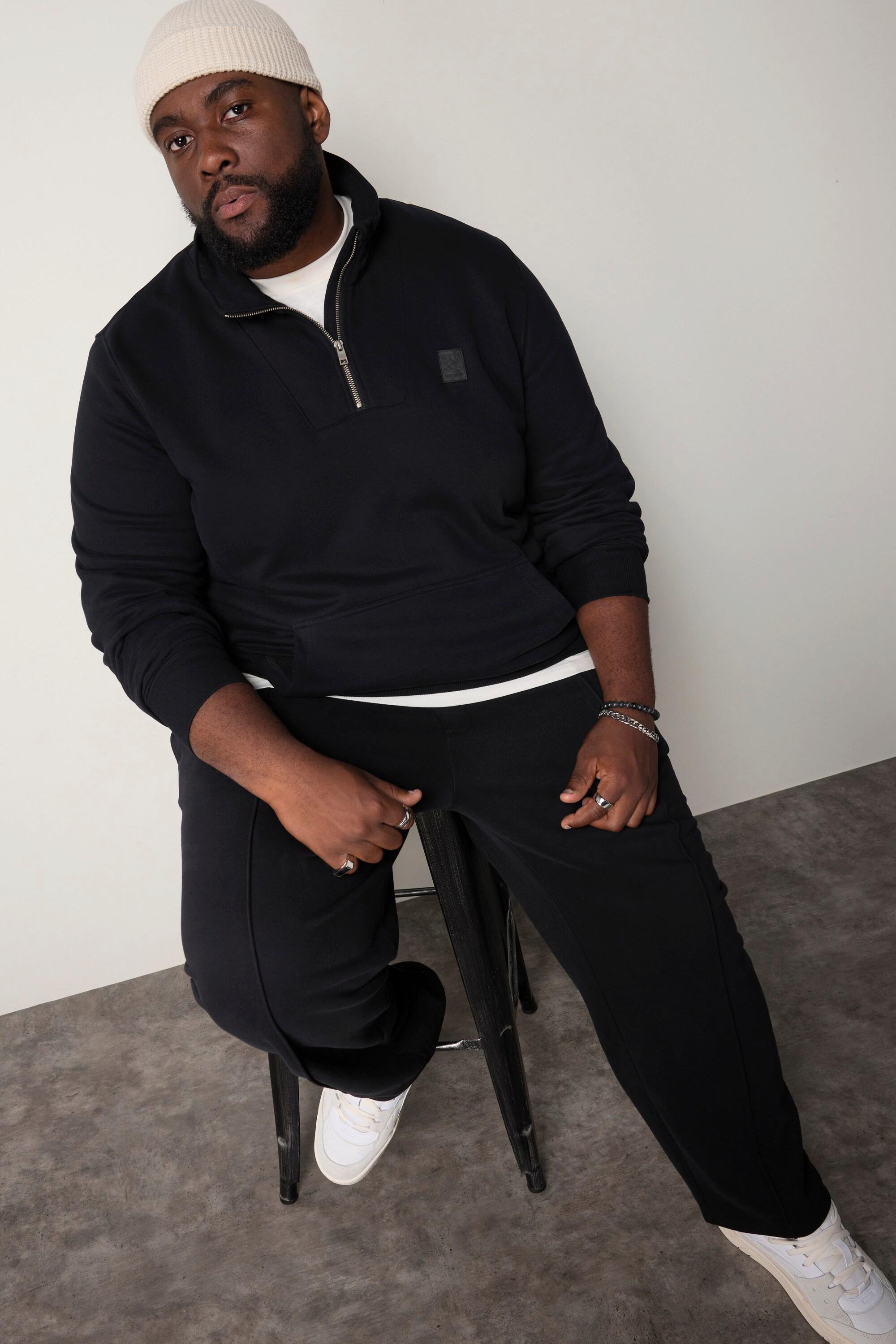 Sthuge Sweat Troyer Zippkragen Badge  