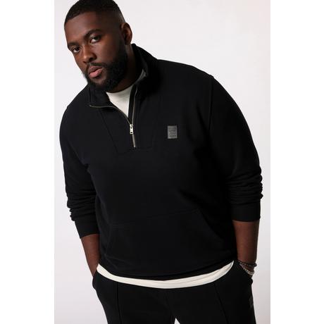 Sthuge Pull Molleton Col Camionneur Zippé Flocage  