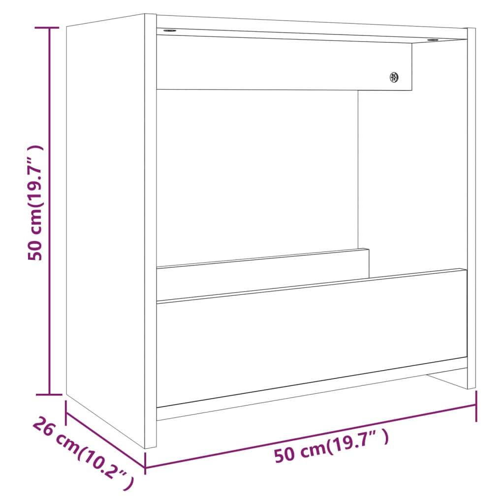 VidaXL Table d'appoint bois d'ingénierie  