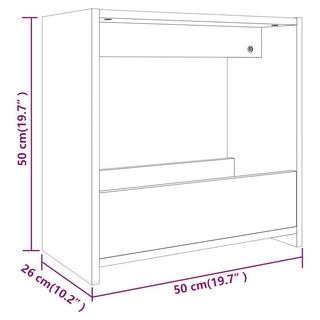 VidaXL Table d'appoint bois d'ingénierie  