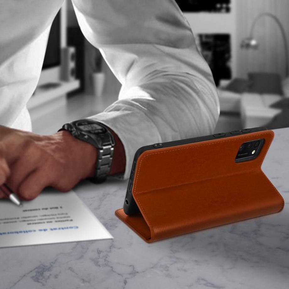 Avizar  Custodia Pelle Nera Samsung Galaxy A41 