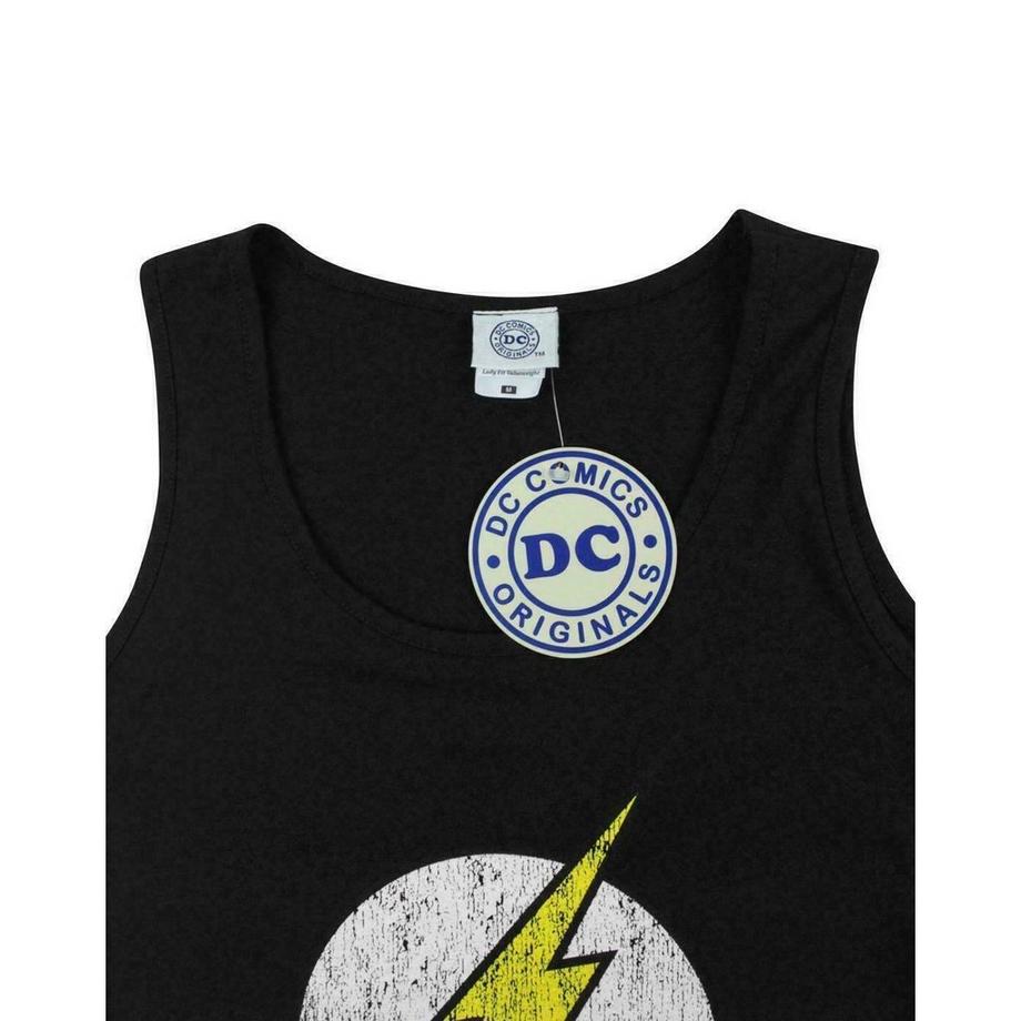 Flash Used Look Logo Ärmelloses Top  