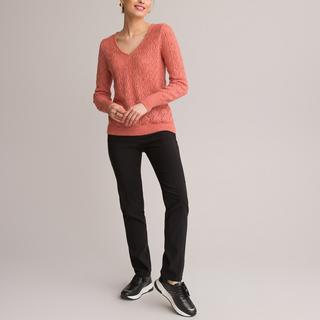 La Redoute Collections  Gerade Hose mit Gummizugbund 