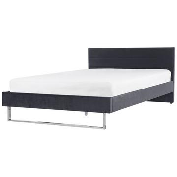 Bett mit Lattenrost aus Samtstoff Modern BELLOU