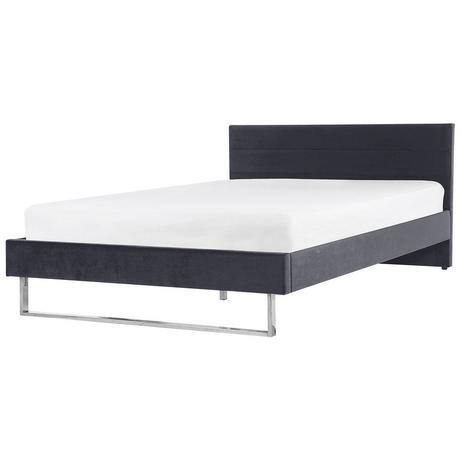 Beliani Bett mit Lattenrost aus Samtstoff Modern BELLOU  