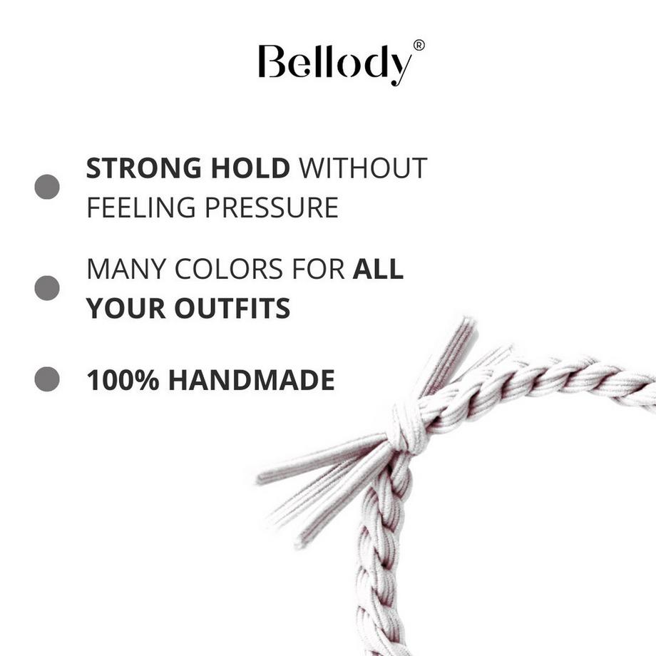 Bellody  Geflochtene Haargummis 4er Set 