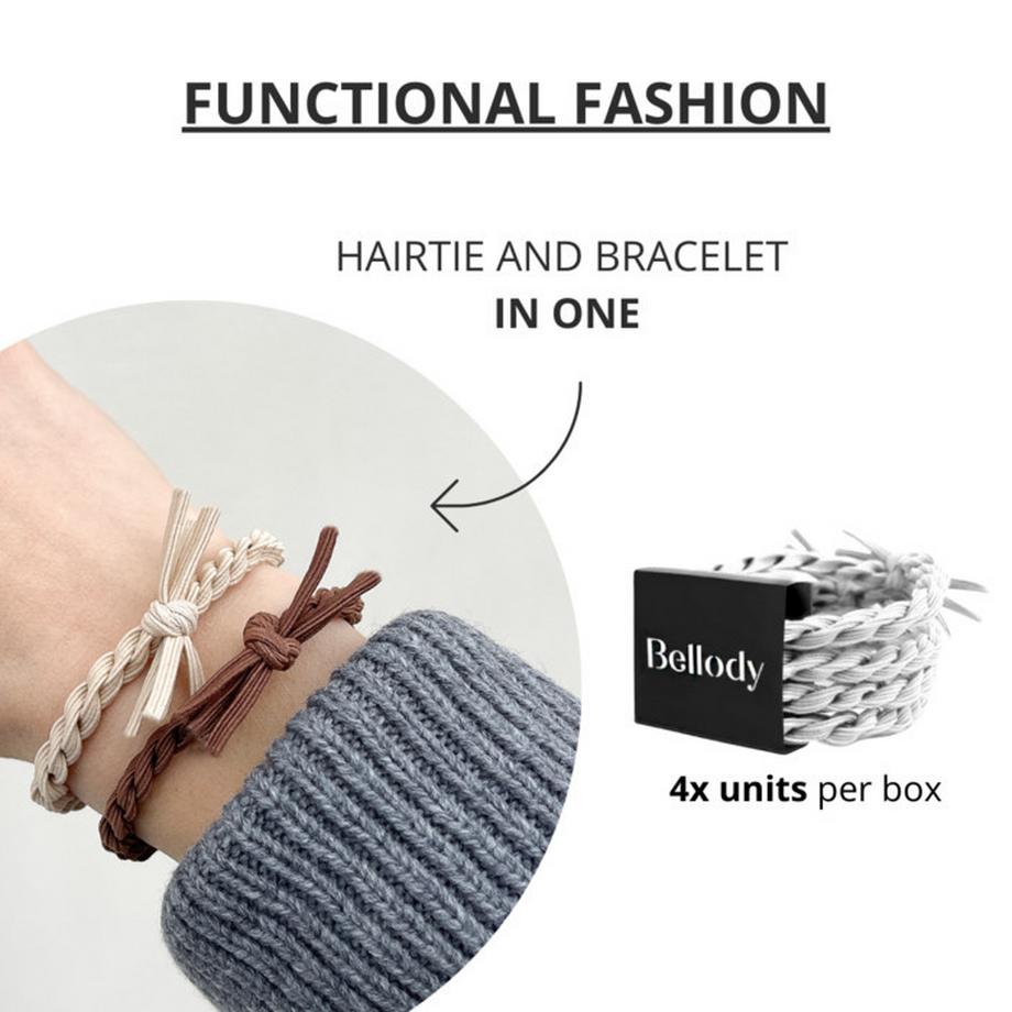 Bellody  Geflochtene Haargummis 4er Set 