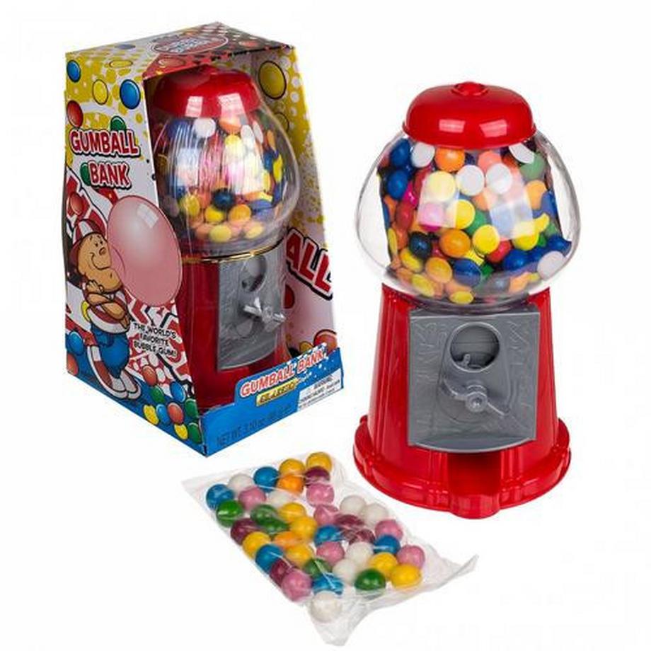 Ootb  (22x13cm) Kaugummi Automat Gumball Bank inkl. 90g Kaugummi 