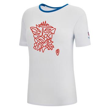 polycotton-t-shirt, damen rwc frankreich 2023