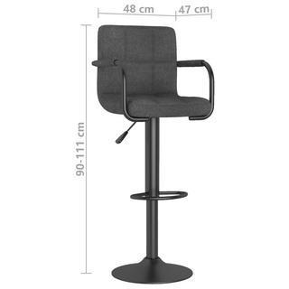 VidaXL Tabouret de bar tissu  