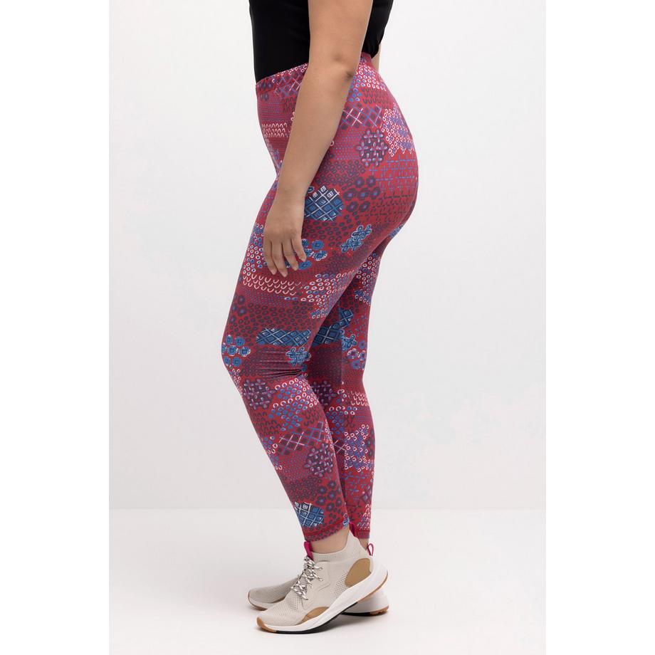 Ulla Popken Leggings da sci riciclati ad asciugatura rapida  