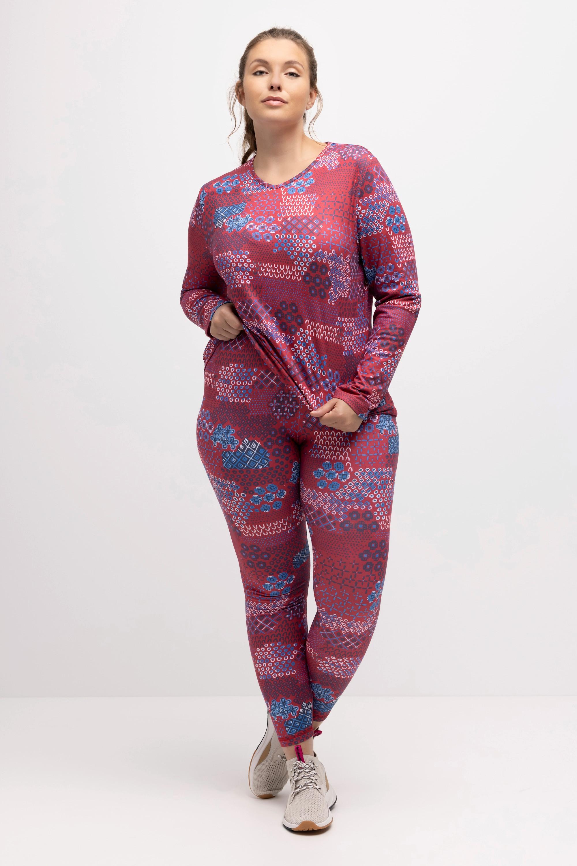 Ulla Popken Legging de ski recyclé à séchage rapide  