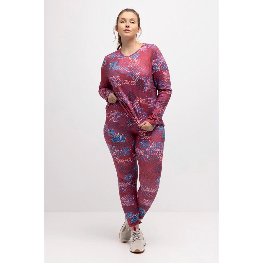 Ulla Popken Leggings da sci riciclati ad asciugatura rapida  