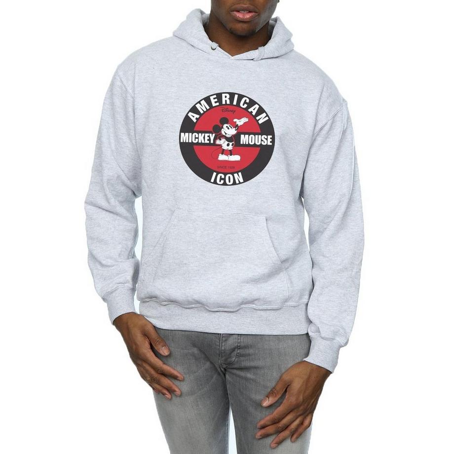Disney Mickey Mouse American Icon Felpa con Cappuccio  