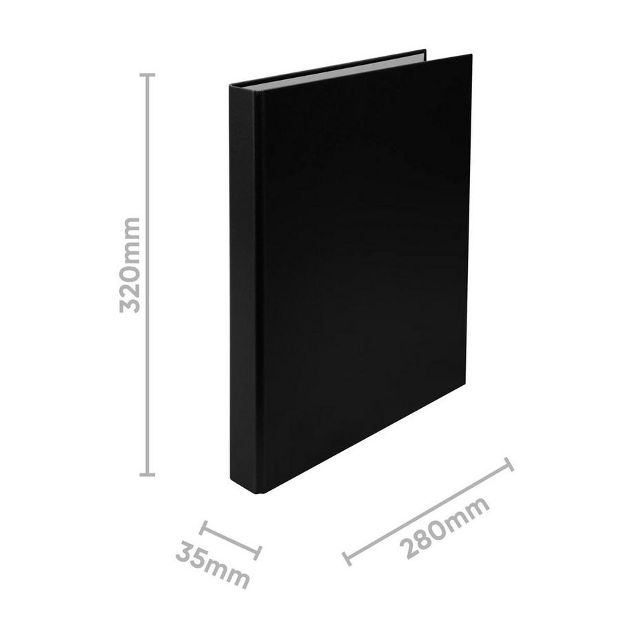 Biella BIELLA Ringbuch Ringo-Plast 3.5cm 434422.02 schwarz, 2-Ring A4  