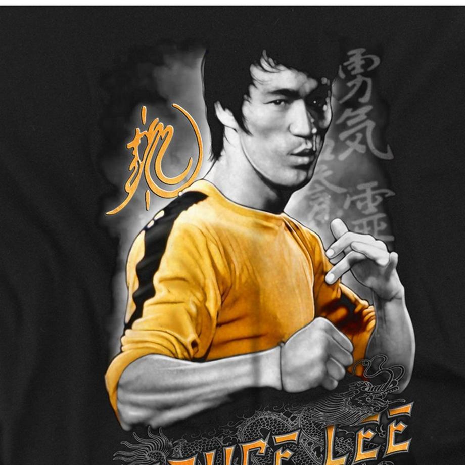 Bruce Lee  T-ShirtManches Longues Yellow Dragon 