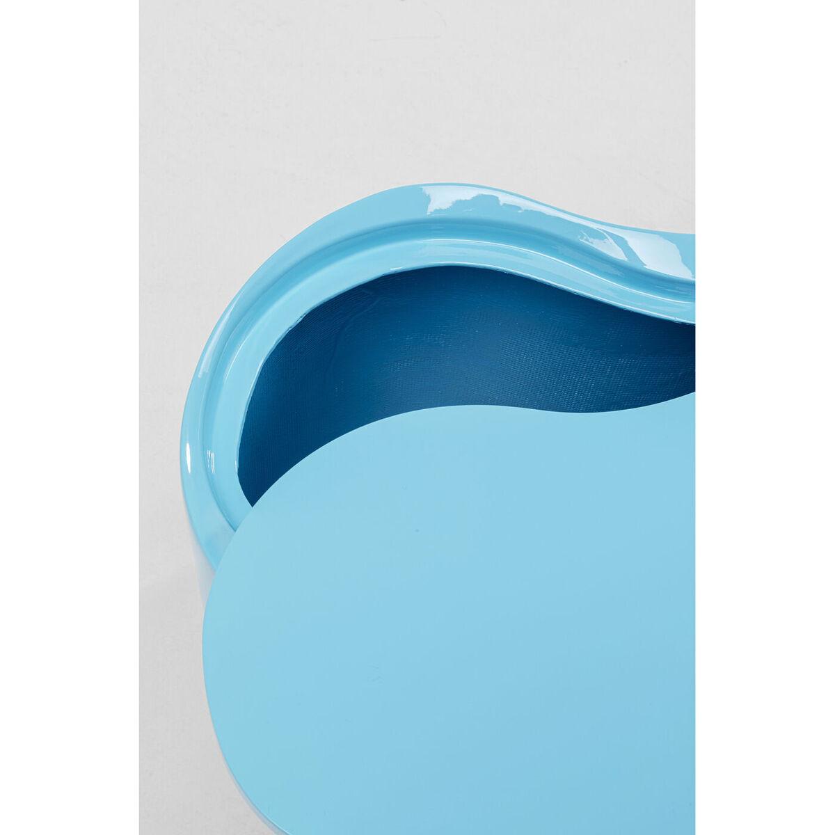 KARE Design Table d&#039;appoint Lotus bleu clair 35  