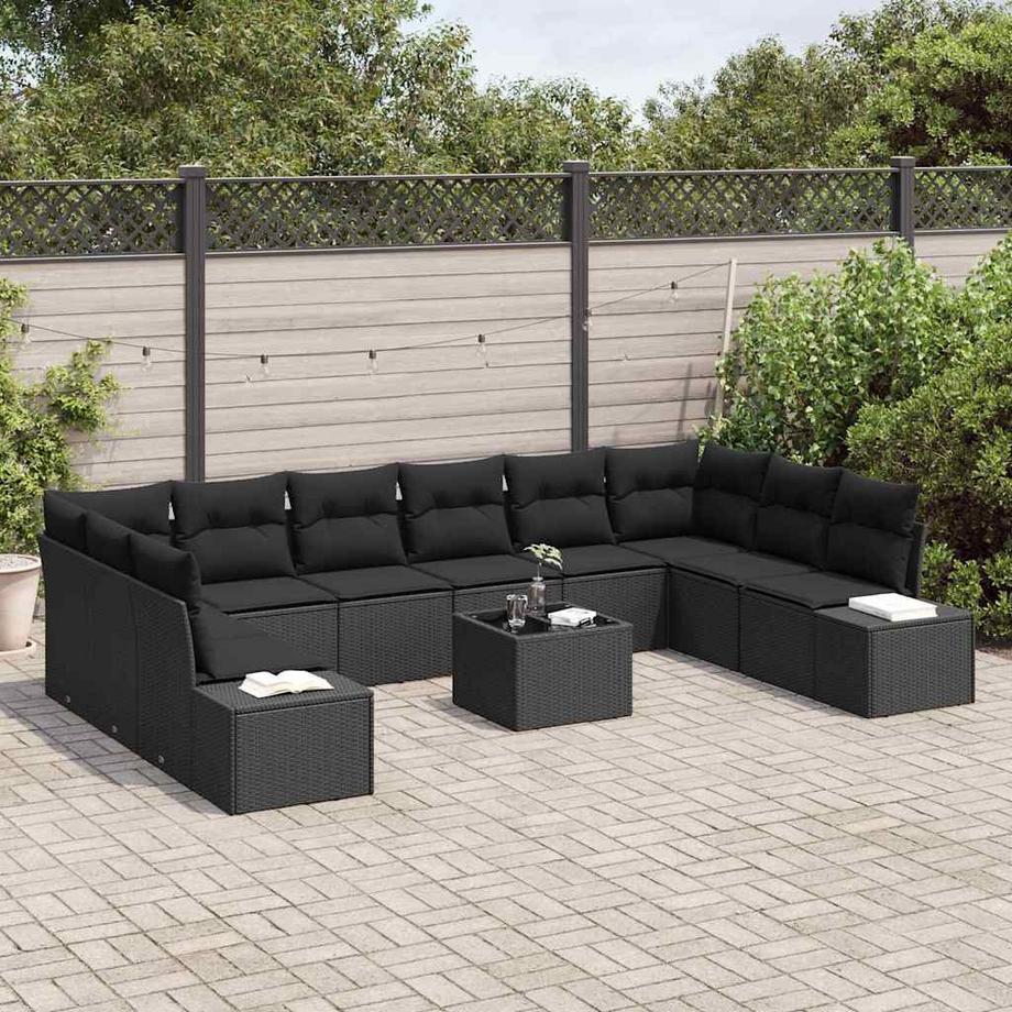 VidaXL Ensemble de canapé de jardin poly rattan  