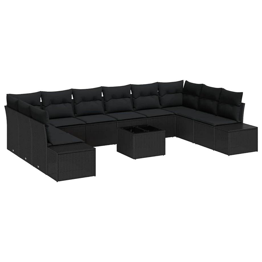 Ensemble de canapé de jardin poly rattan