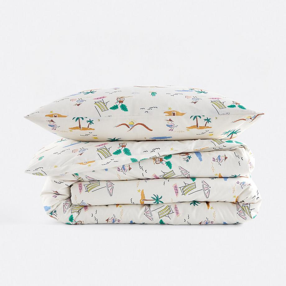 La Redoute Intérieurs Olias Parure de lit 50% coton recyclé  