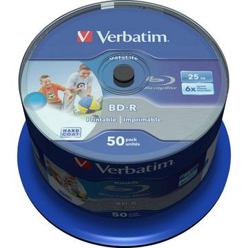 Verbatim 43812 Blu-ray BD-R SL vergine 25 GB 50 pz. Torre stampabile