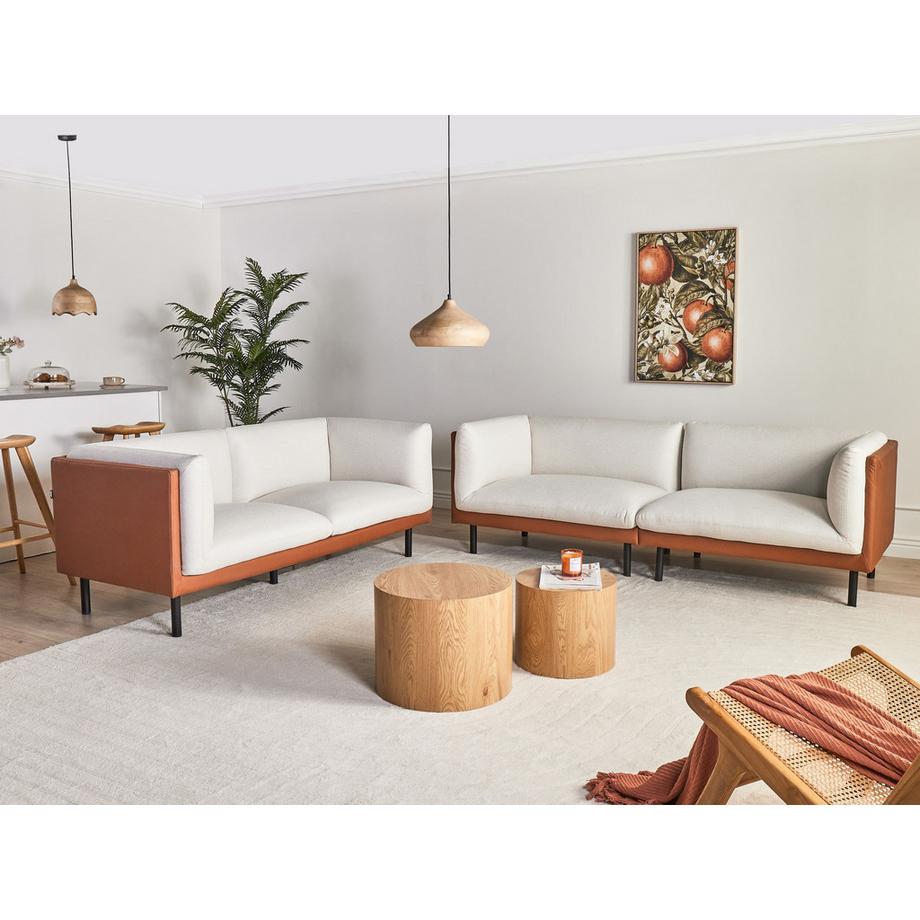 Beliani Ensemble de salon en Cuir PU Moderne VORGOD  