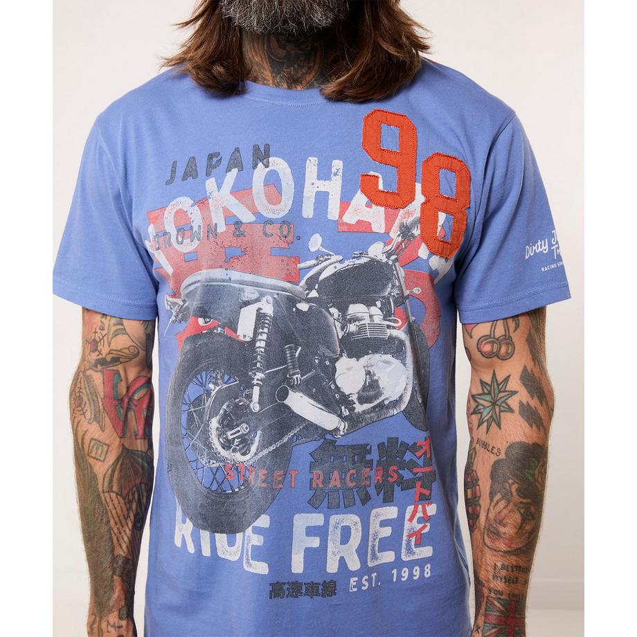 Joe Browns T-Shirt Stampa Grafica Ride Free  