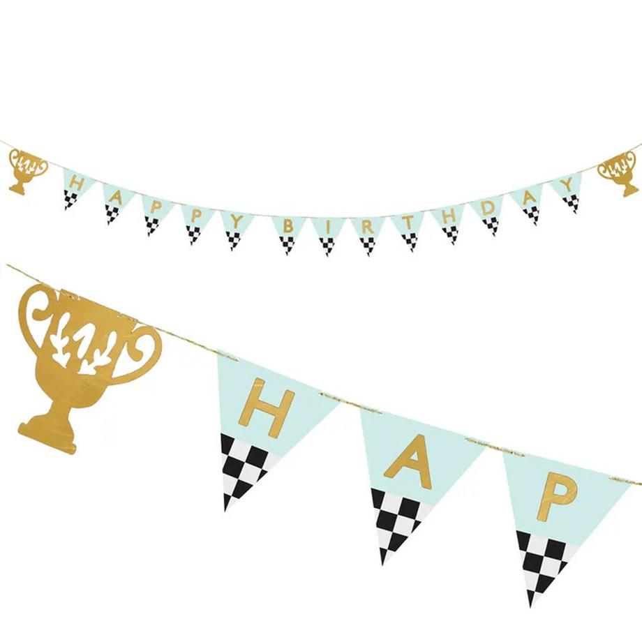 Pricenet  Happy Birthday Cups-Banner 2,5 m 
