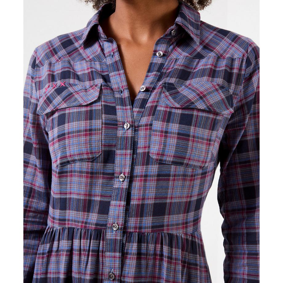 Joe Browns  Robe Longue à Carreaux Boutonnée Western 