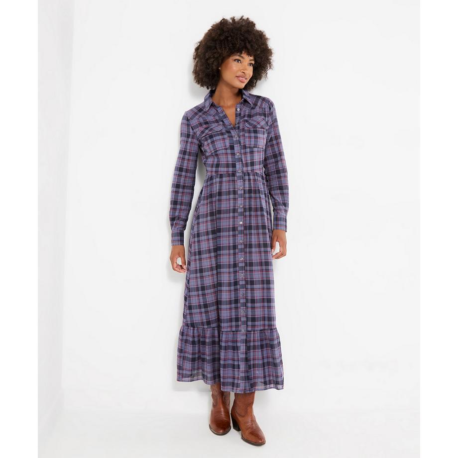Joe Browns  Robe Longue à Carreaux Boutonnée Western 