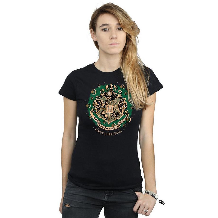 Harry Potter Hogwarts Happy Christmas T-Shirt  