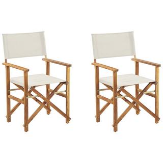 Beliani Lot de 2 chaises en Polyester Rétro CINE  