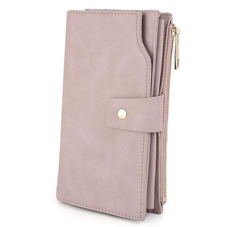 Only-bags.store RFID Blockierung Grosse Kapazität Vegan Leder Clutch Portemonnaie  
