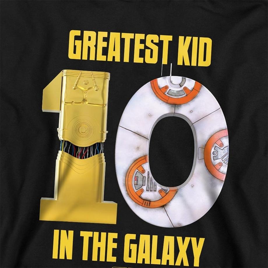 STAR WARS  Greatest Kid In The Galaxy Felpa Con Cappuccio C3po Bb8 